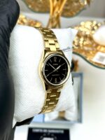 Casio Femme LTP-V005G-1B Montre Élégante Plaquée Or Cadran Noir LTP-V005G-1B https://aiguilledeluxe.com original Algerie DZ