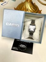 Casio Femme LTP-V007D-7B Élégante Rectangulaire Acier Argenté LTP-V007D-7B https://aiguilledeluxe.com original Algerie DZ