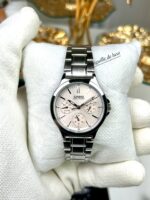 Casio Femme LTP-V300D-4A Élégante Multifonction Acier Argenté Cadran Rose LTP-V300D-4A https://aiguilledeluxe.com original Algerie DZ