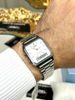 Casio Unisexe AQ-230A-7D Montre Analogique-Digitale Élégante Acier Inoxydable AQ-230A-7D https://aiguilledeluxe.com original Algerie DZ