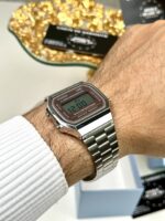 Casio Unisexe A168WA-5AY Bracelet Acier Chromé Rétro Urbain A168WA-5AY https://aiguilledeluxe.com original Algerie DZ