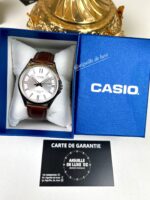 Casio Homme MTS‑100L‑7A Saphir Bracelet Cuir Classique Élégant MTS‑100L‑7A https://aiguilledeluxe.com original Algerie DZ