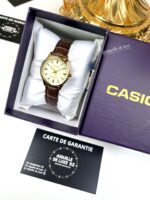 Casio Femme LTP-V005GL-9A Cadran Doré Bracelet Cuir Intemporel LTP-V005GL-9A https://aiguilledeluxe.com original Algerie DZ