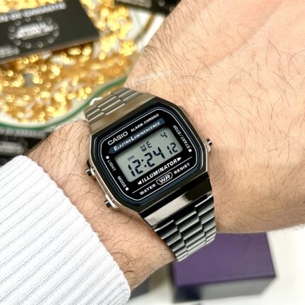 Casio Unisexe A168WGG-1A Bracelet Acier Sombre Style Vintage A168WGG-1A https://aiguilledeluxe.com original Algerie DZ