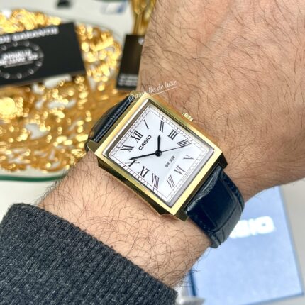 Casio Homme MTP-B190GL-7B Bracelet Cuir Classique Rectangulaire Élégant (Copie) MTP-B190GL-7b-8 https://aiguilledeluxe.com original Algerie DZ