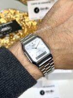 Casio Unisexe AQ-230A-7AMQY Vintage Analogique Digitale Bracelet Acier Élégant AQ-230A-7AMQY https://aiguilledeluxe.com original Algerie DZ