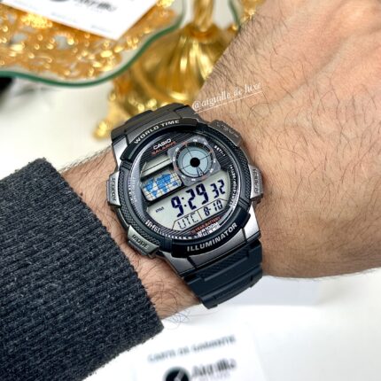 Casio Homme AE-1000W-1B Numérique Multifonction Fiable (⌀ 45 mm) AE-1000W-1B https://aiguilledeluxe.com original Algerie DZ