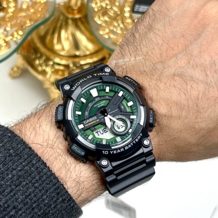 Casio Homme AEQ-110W-3A2 Montre Analogique-Digitale Sportive Batterie 10 Ans AEQ-110W-3A-2 https://aiguilledeluxe.com original Algerie DZ