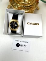 Casio Homme MTP-E735GL-1A – Montre Dorée Élégante Bracelet Cuir Noir MTP-E735GL-1A https://aiguilledeluxe.com original Algerie DZ