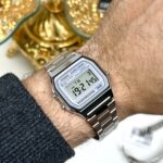Casio Unisexe A158WEA-7 Vintage Iconique Bracelet Acier Intemporel Touche Blanche (Poignets fins à moyens) A158WEA-7 https://aiguilledeluxe.com original Algerie DZ
