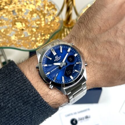 Casio Edifice Homme EFV-C120D-2A – Montre Sportive Élégante Analogique Numérique EFV-C120D-2A https://aiguilledeluxe.com original Algerie DZ